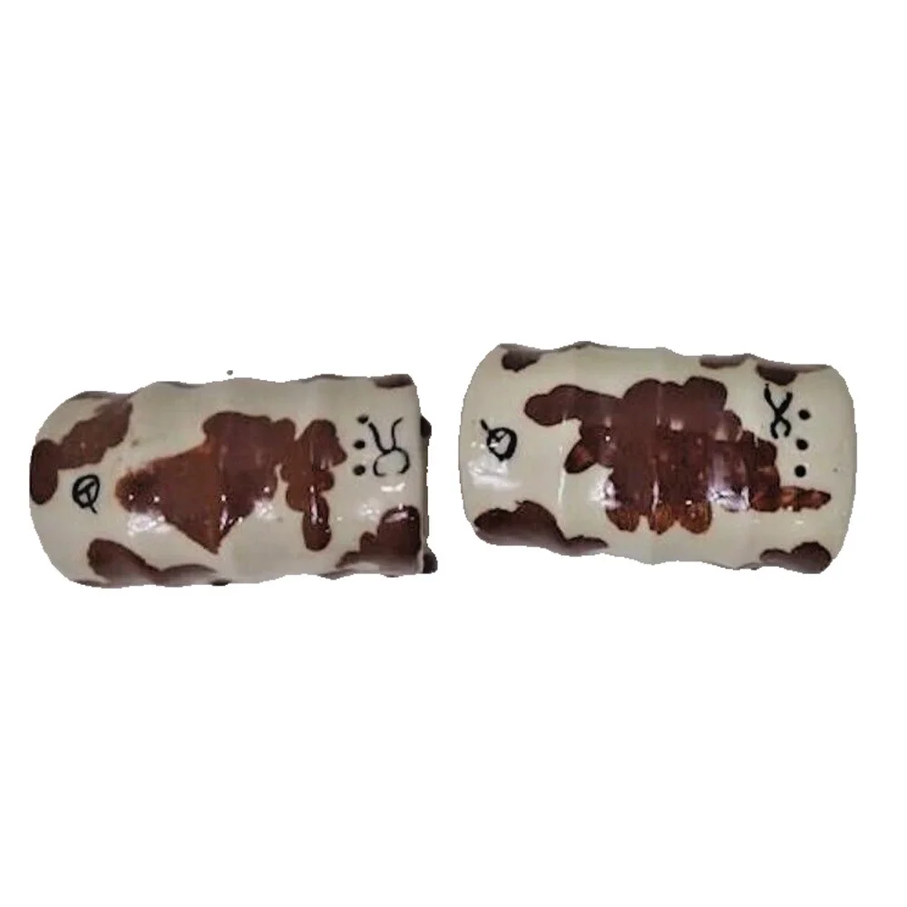 Vtg. MCM Ceramic Arts Studio Covered Wagon Salt & Pepper Shakers